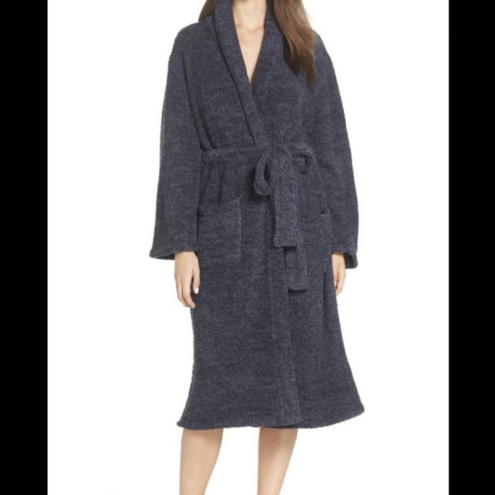 2 for $175 NWT Barefoot Dreams Robe Pacific Blue